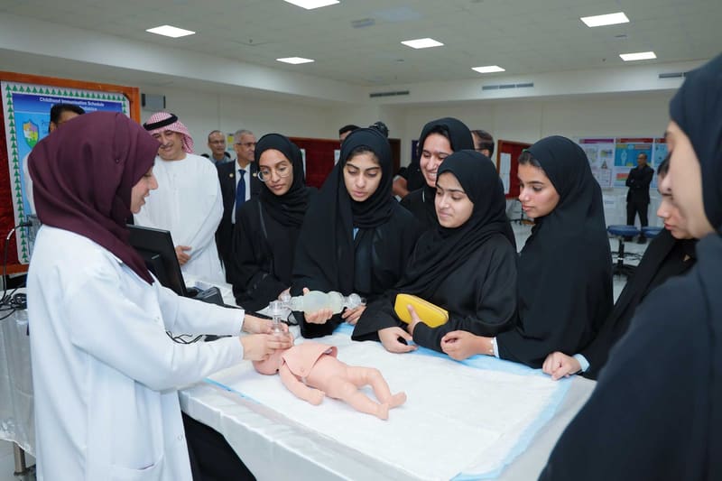 Science Exhibition 2020 - Day 1 at RAK Medical & Health Sciences University, 2019-20 — photograph 8 of 40