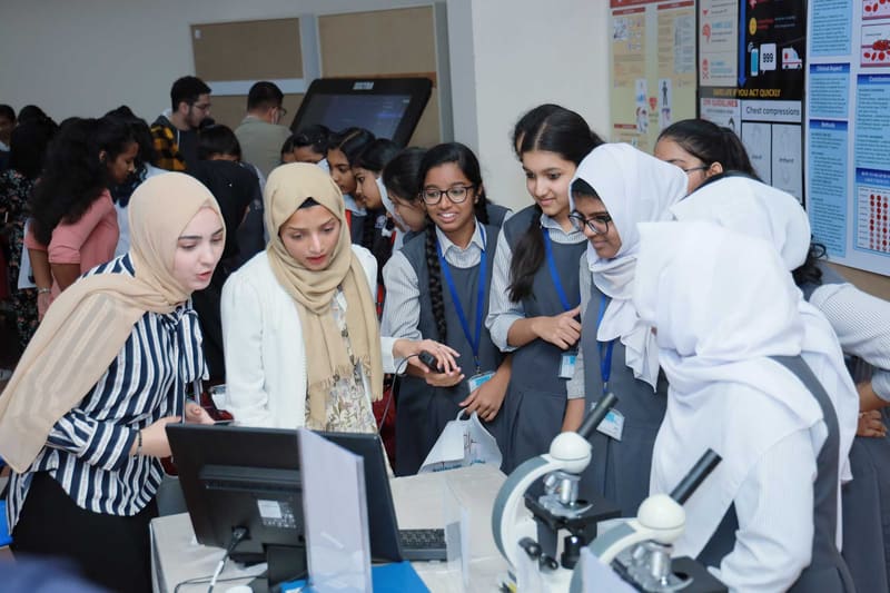 Science Exhibition 2020 - Day 1 at RAK Medical & Health Sciences University, 2019-20 — photograph 14 of 40