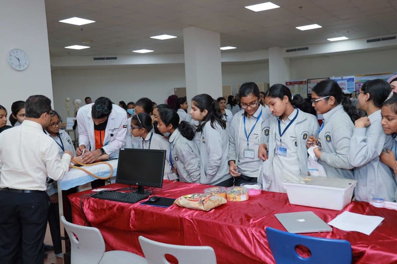 Science Exhibition 2020 - Day 1 at RAK Medical & Health Sciences University, 2019-20 — photograph 17 of 40