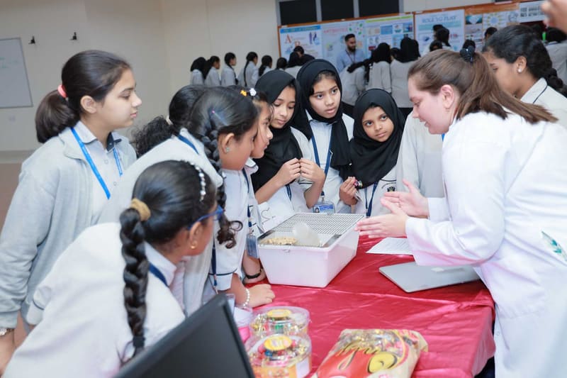 Science Exhibition 2020 - Day 1 at RAK Medical & Health Sciences University, 2019-20 — photograph 19 of 40