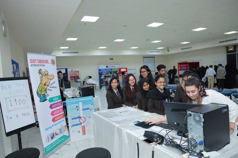 Science Exhibition 2020 - Day 1 at RAK Medical & Health Sciences University, 2019-20 — photograph 29 of 40