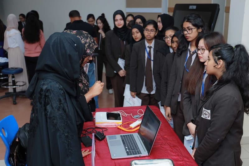 Science Exhibition 2020 - Day 1 at RAK Medical & Health Sciences University, 2019-20 — photograph 35 of 40