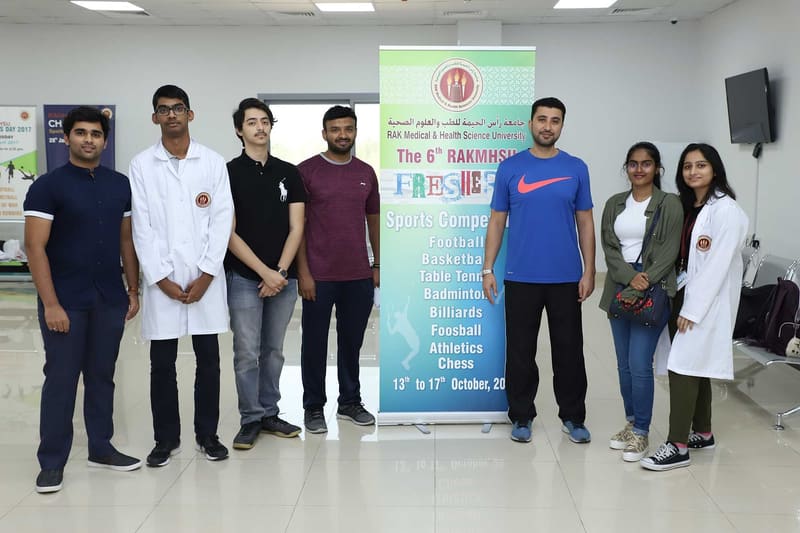 Sixth RAKMHSU Freshers Sports Competitions 2019-2020 at RAK Medical & Health Sciences University, 2019-20 — photograph 2 of 34