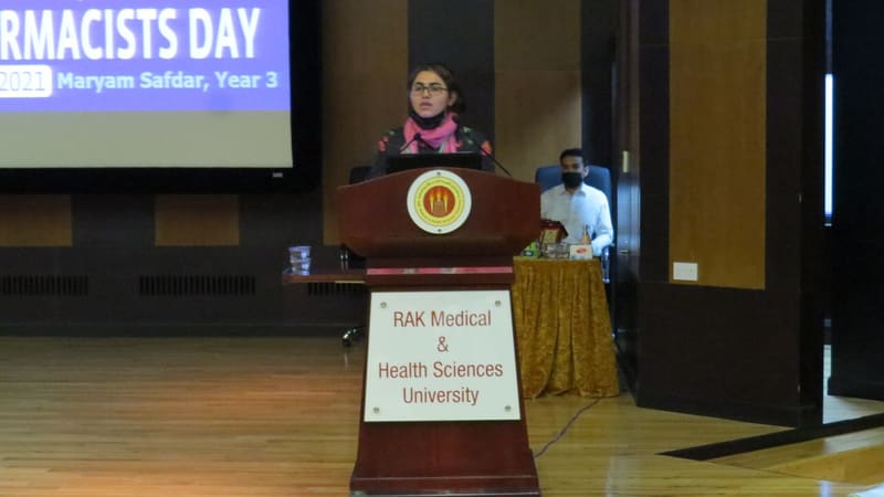 World Pharmacists Day Celebrations 2021 at RAK Medical & Health Sciences University, 2021-22 — photograph 5 of 21