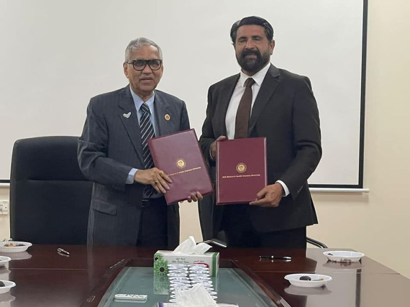 RAK Medical and Health sciences University sign an MOU with RAK college of Dental science — photograph 4 of 4