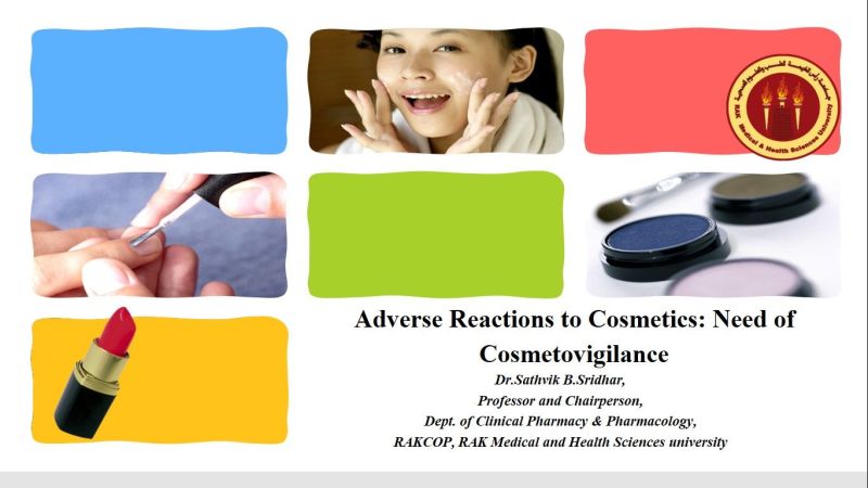 Invited as guest Speaker to deliver a lecture on Adverse Reactions to Cosmetics: Need of Cosmetovigilance — photograph 2 of 3