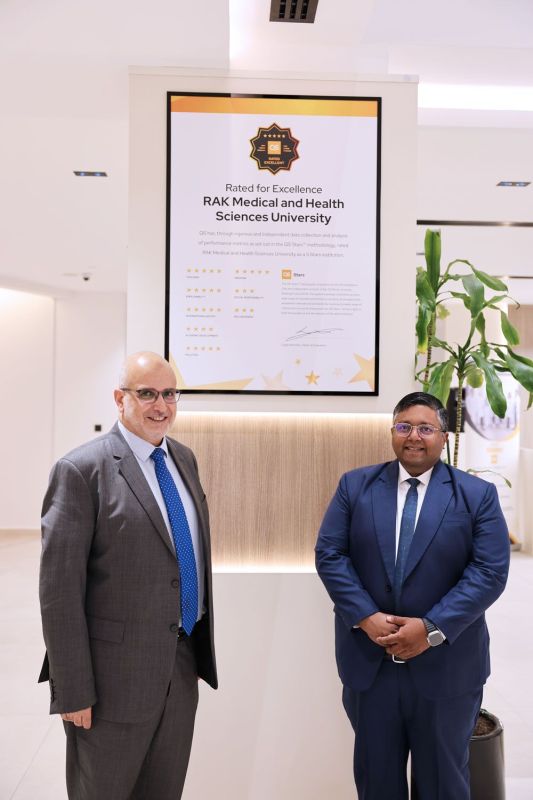RAK Medical and Health Sciences University is First Medical University in the UAE to Obtain Five Stars in QS Stars Rating — photograph 2 of 4