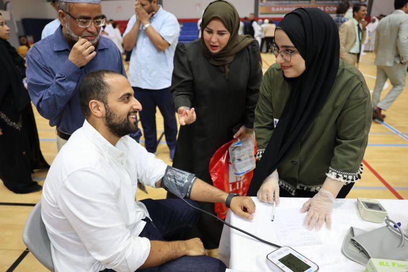Community Engagement Activity on 'General Health Screening' organized by RAK College of Pharmacy, RAKMHSU — photograph 1 of 7