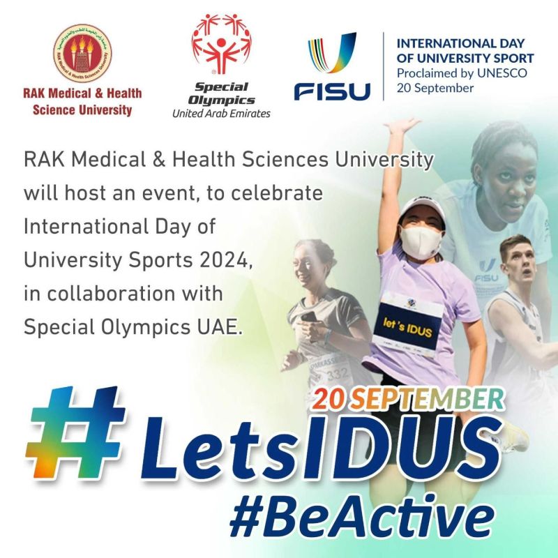 RAKMHSU hosted a unified sports event for the International Day of University Sport 2024, in collaboration with the UAE Special Olympics — photograph 1 of 1