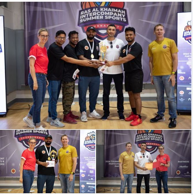 Congratulations to the RAKMHSU Badminton Staff Team, the champions of the 2024 Inter-Company Summer Sports Tournament — photograph 2 of 2
