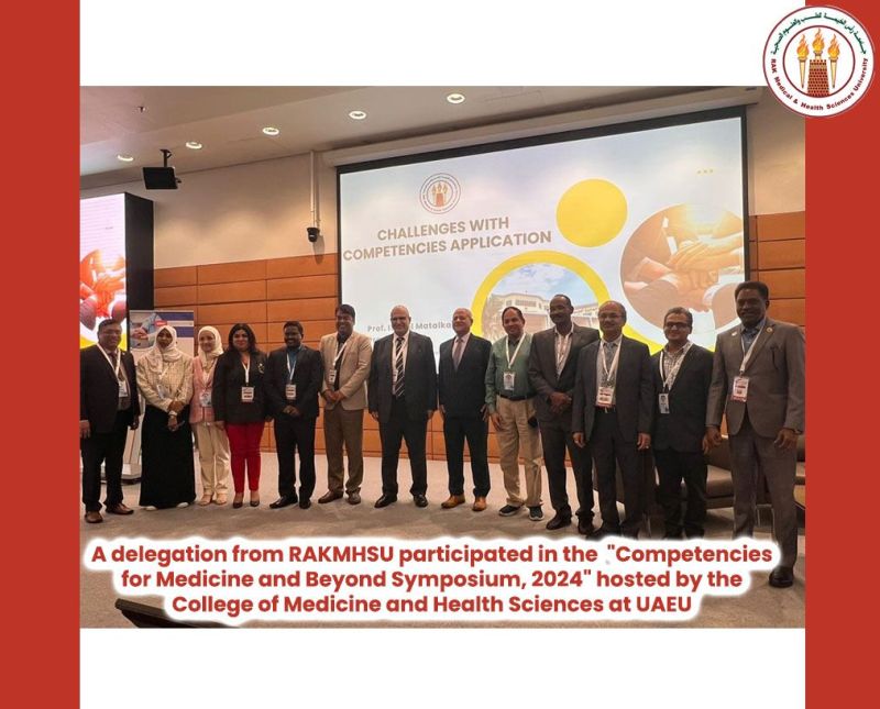 A delegation from RAKMHSU participated in the  "Competencies for Medicine and Beyond Symposium, 2024" hosted by the College of Medicine and Health Sciences at UAEU — photograph 1 of 4