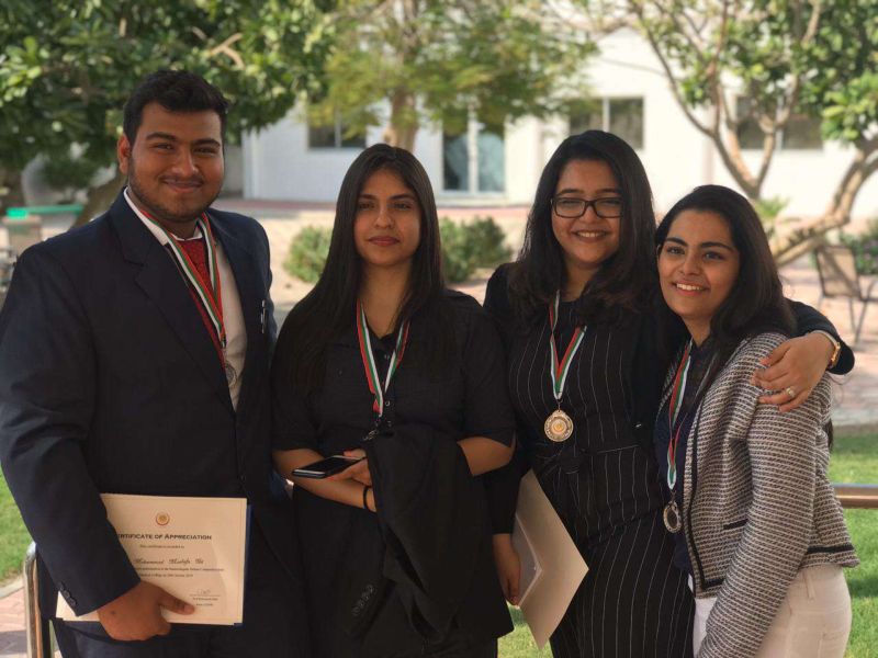 RAKCOMS team won the 2nd Prize in the Intercollegiate Debate Competition — photograph 2 of 2