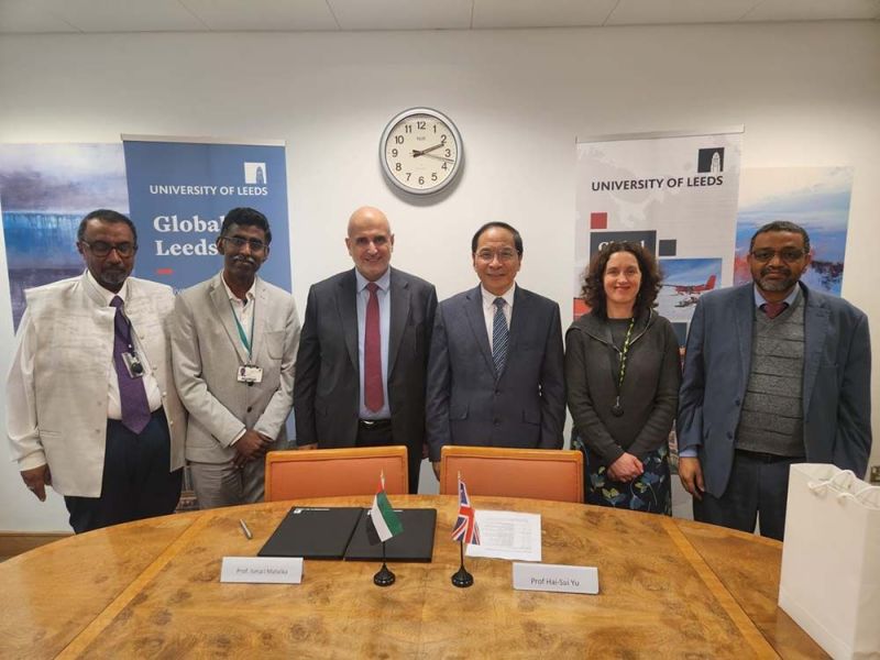 RAKMHSU signed MoU with the University of Leeds to foster academic and research collaboration — photograph 2 of 4