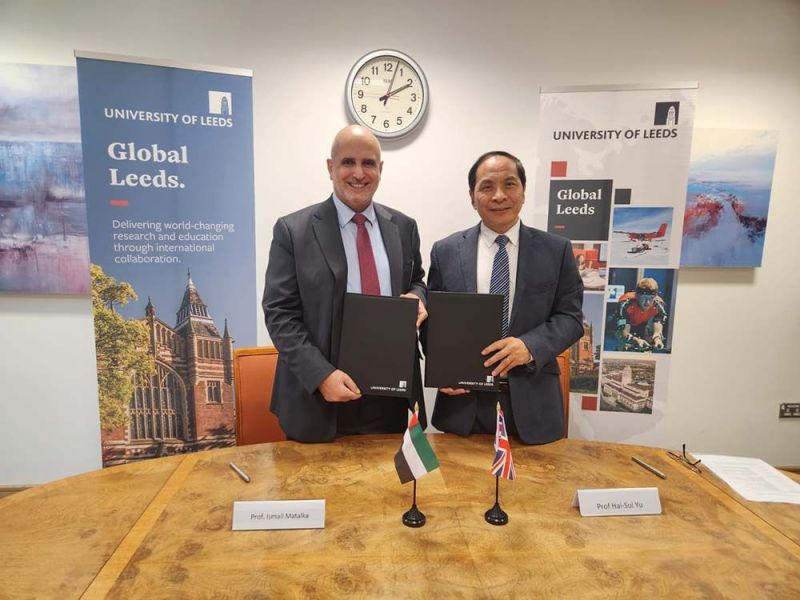 RAKMHSU signed MoU with the University of Leeds to foster academic and research collaboration — photograph 3 of 4