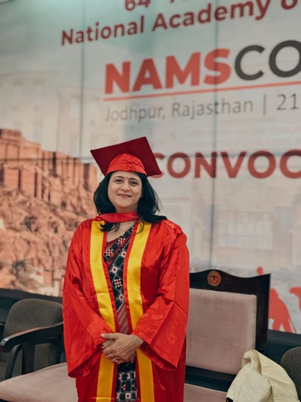Dr. Rajani Dubem from RAKCOMS, has been awarded the prestigious International Fellowship by the National Academy of Medical Sciences (NAMS) — photograph 3 of 3