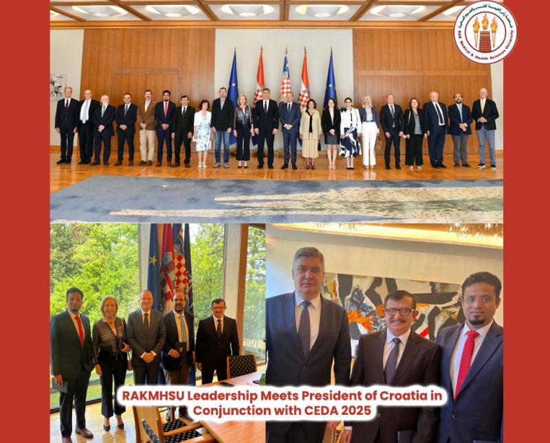 RAKMHSU Leadership Meets President of Croatia in Conjunction with CEDA 2025 — photograph 1 of 1