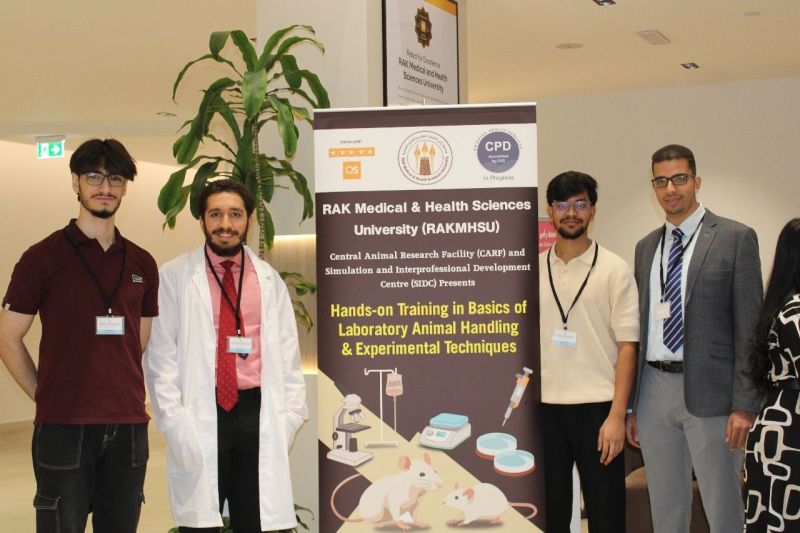 RAKMHSU Hosts Hands-on Training in Basics of Laboratory Animal Handling & Experimental Techniques — photograph 9 of 9
