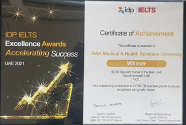 RAKMHSU-IELTS Venue of the year 2021 Awards — photograph 1 of 8